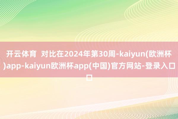 开云体育  对比在2024年第30周-kaiyun(欧洲杯)app-kaiyun欧洲杯app(中国)官方网站-登录入口