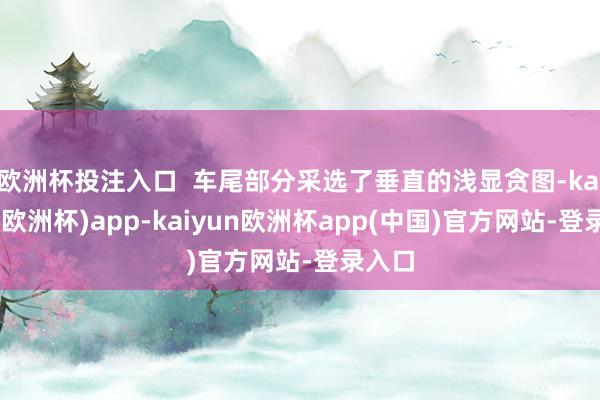 欧洲杯投注入口  车尾部分采选了垂直的浅显贪图-kaiyun(欧洲杯)app-kaiyun欧洲杯app(中国)官方网站-登录入口