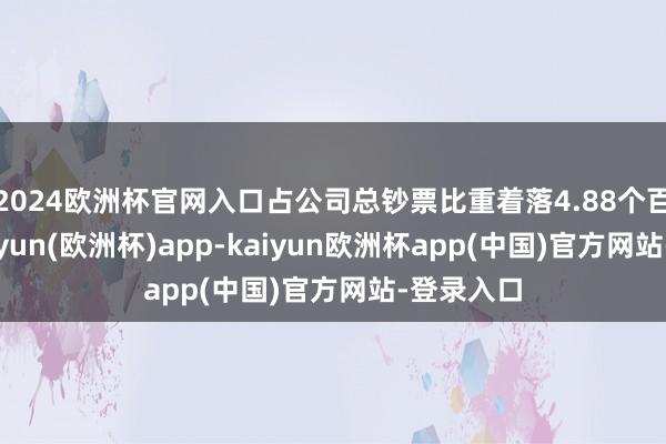 2024欧洲杯官网入口占公司总钞票比重着落4.88个百分点-kaiyun(欧洲杯)app-kaiyun欧洲杯app(中国)官方网站-登录入口