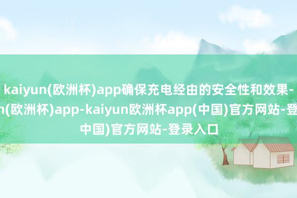 kaiyun(欧洲杯)app确保充电经由的安全性和效果-kaiyun(欧洲杯)app-kaiyun欧洲杯app(中国)官方网站-登录入口